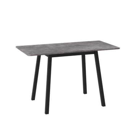 Стол TIRK RADIAL-94, раздвижной 94(126)х64, ДЫМЧАТАЯ КЕРАМИКА/ЧЕРНЫЙ TIRK RADIAL 94